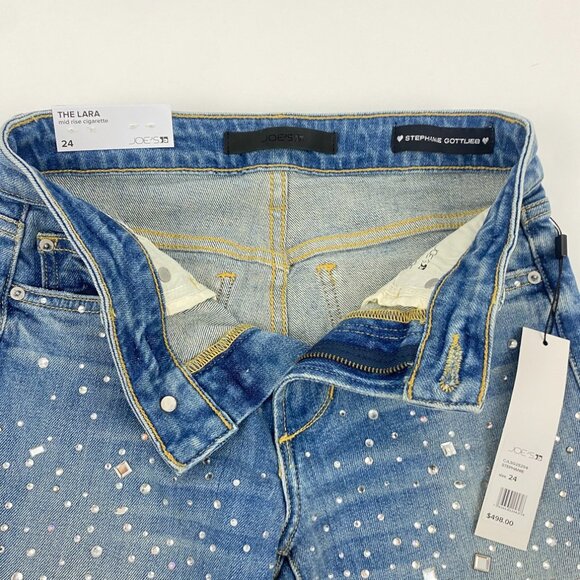 Stephanie Gottlieb x Joe’s Jeans Jeweled Lara Jean NWT Size 24 - Picture 5 of 7